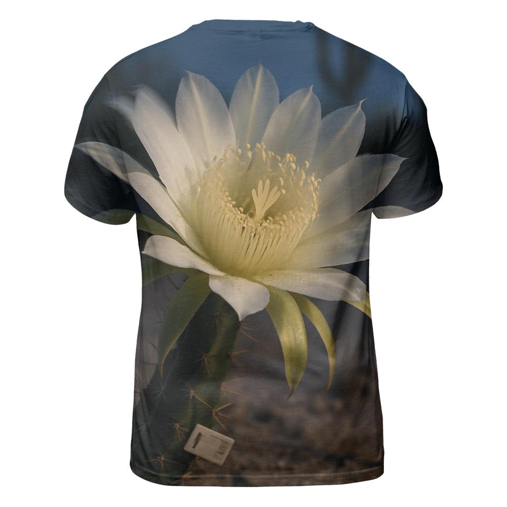 Night Blooming Cereus In A Desert Research Plot unique graphic print tees