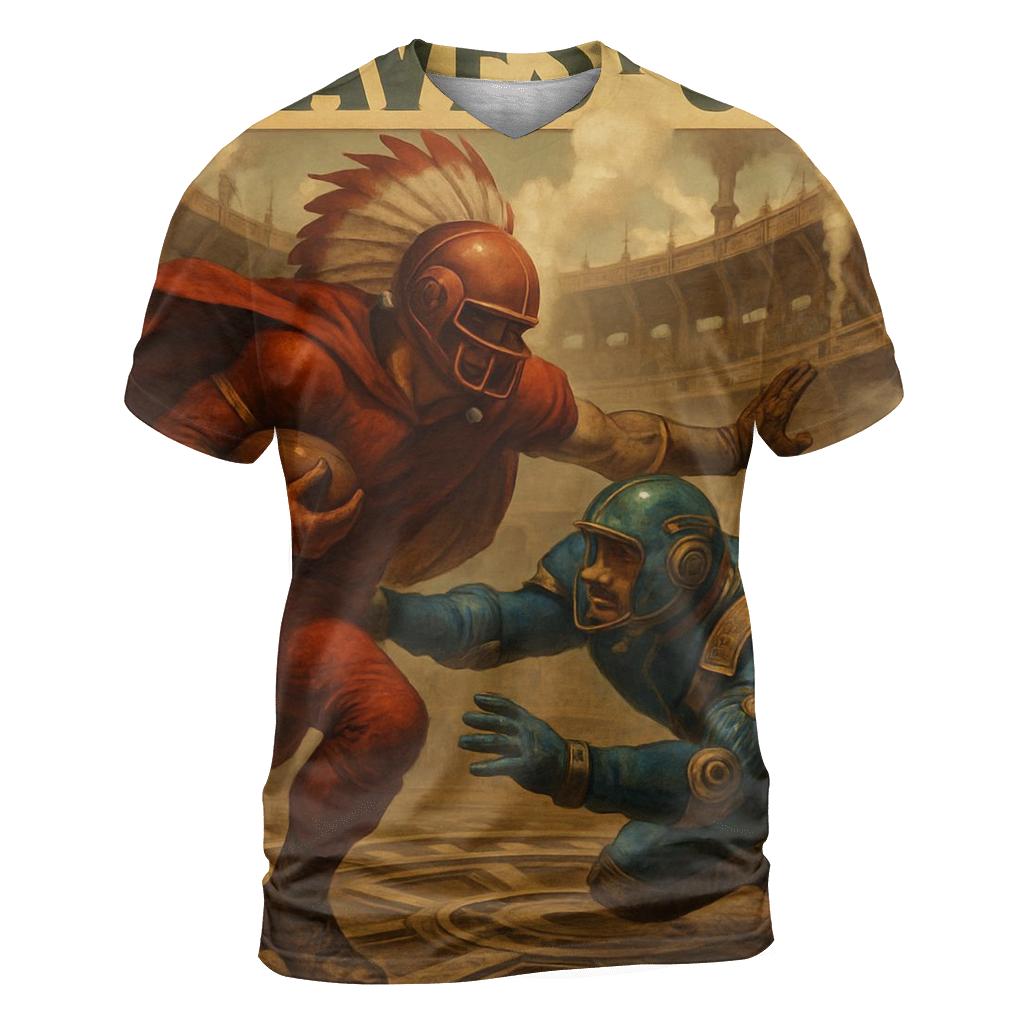 Clockwork Coliseum Braves Versus Cubs Showdown vibrant all-over design tees