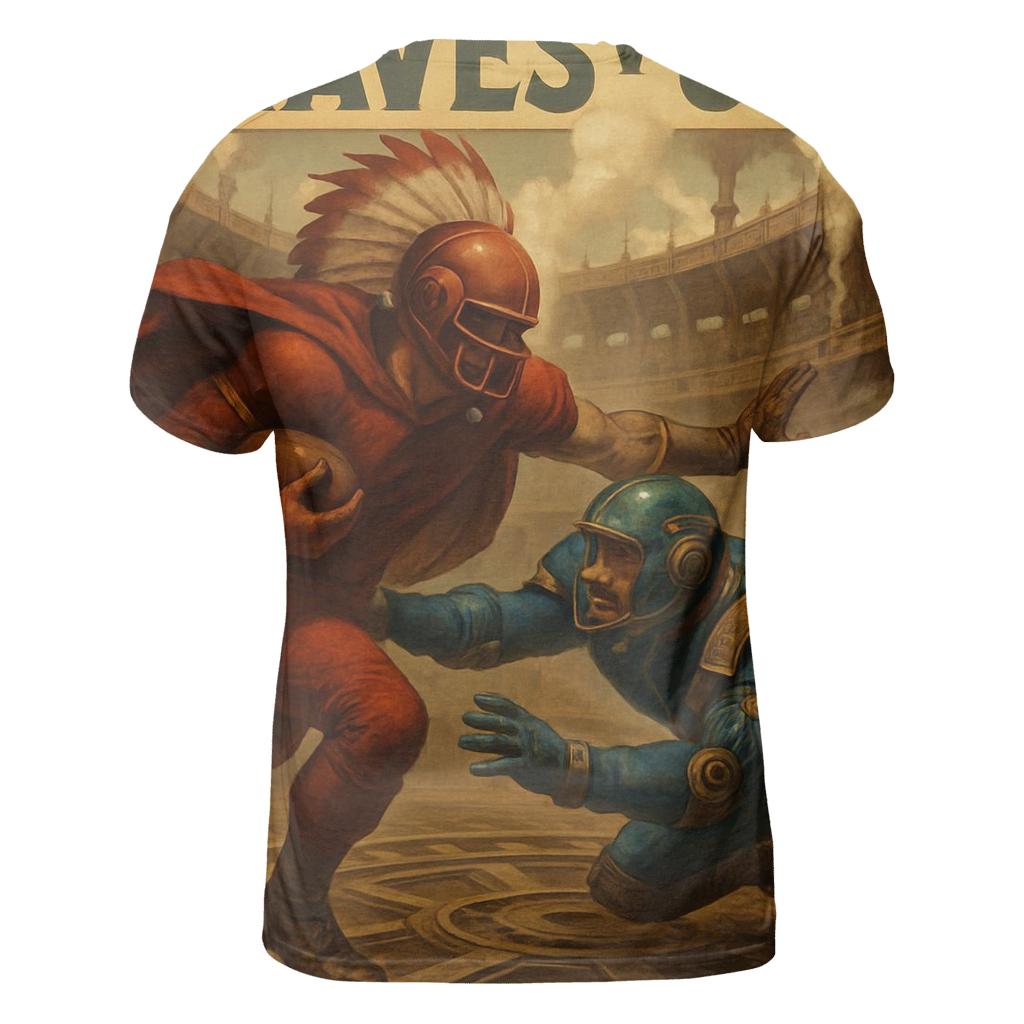 Clockwork Coliseum Braves Versus Cubs Showdown vibrant all-over design tees