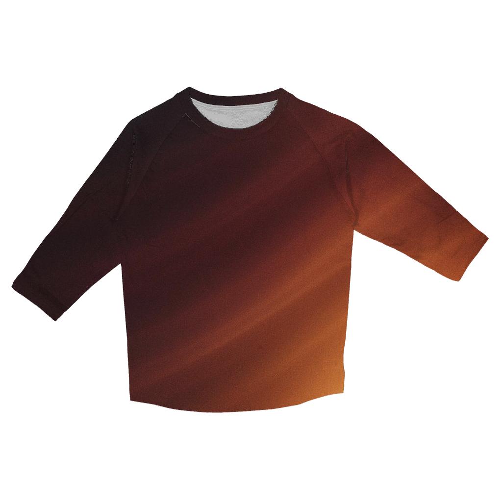 Molten Copper Drift Gradient printed three quarter sleeve shirts