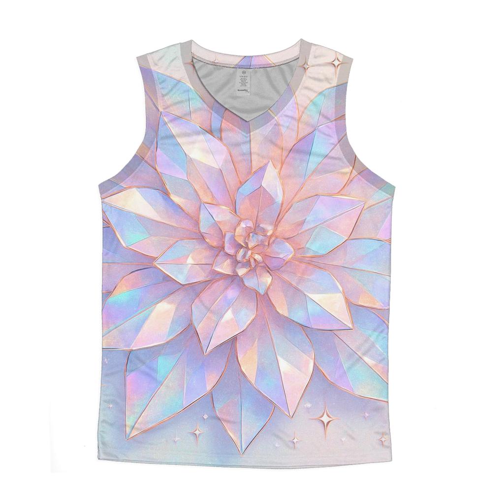 Holo Prism Petals trendy fitted tank tops