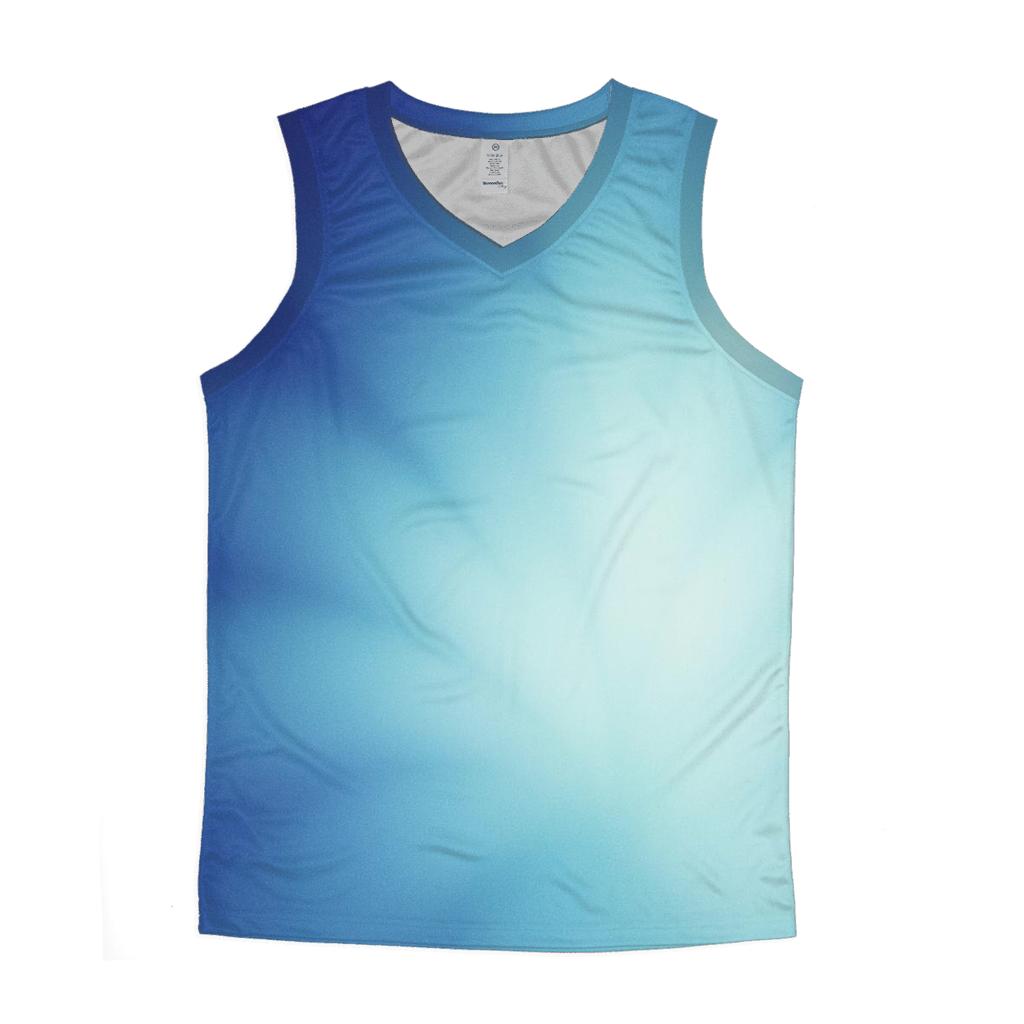 Polar Ice Bloom Gradient custom tank tops
