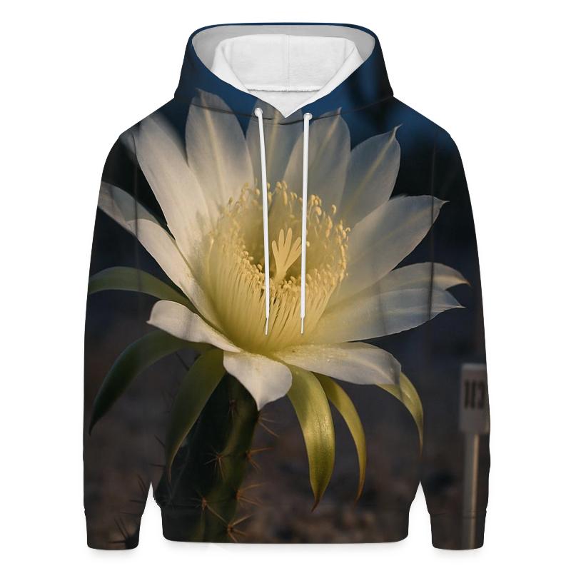 Night Blooming Cereus In A Desert Research Plot hoodie trends
