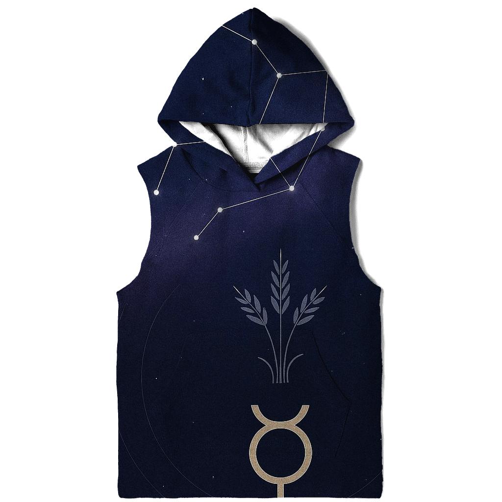 Virgo Harvest Star Chart With Mercury Sigil pullover hoodies