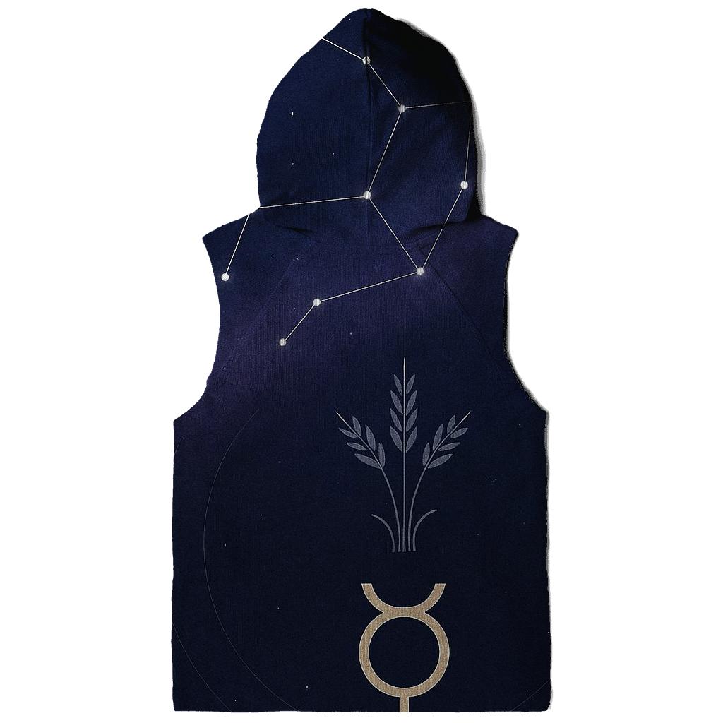 Virgo Harvest Star Chart With Mercury Sigil pullover hoodies