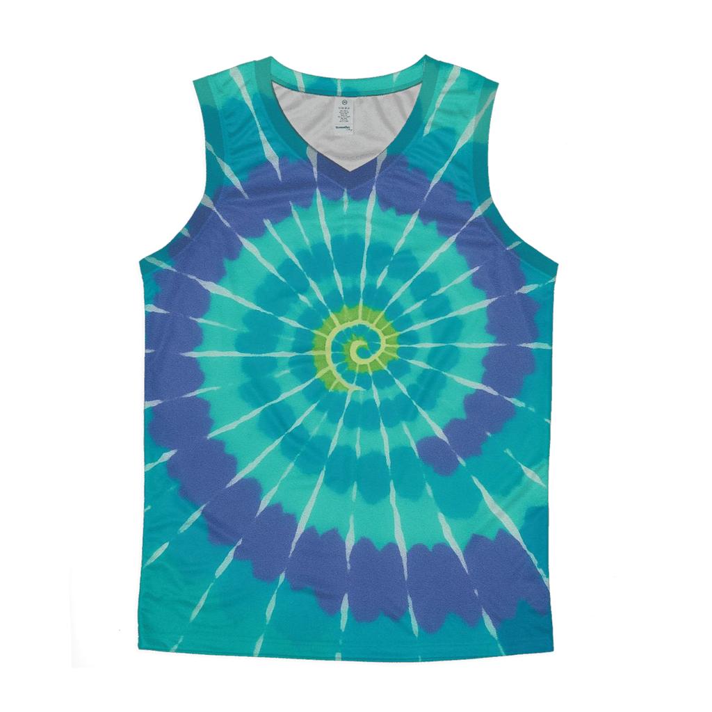Aurora Spiral Overdye Whorl casual summer tank tops