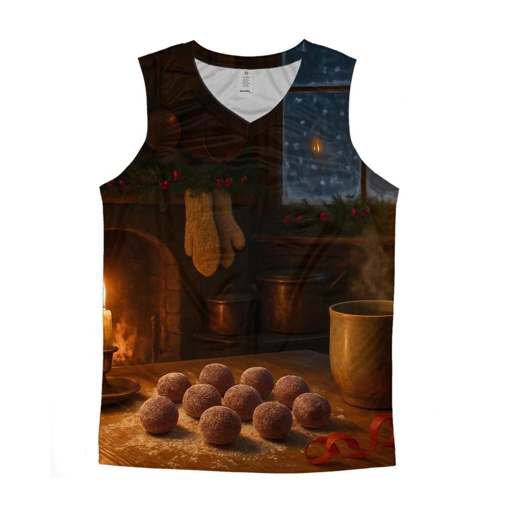 Candlelit Sugarplum Kitchen On Christmas Eve casual summer tank tops