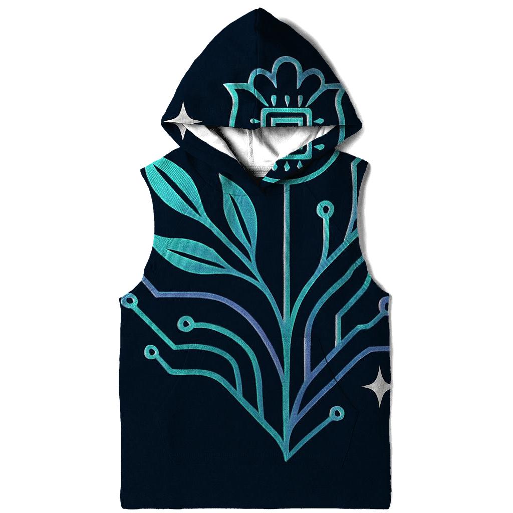 Aurora Circuit Botanical Emblem hoodie trends