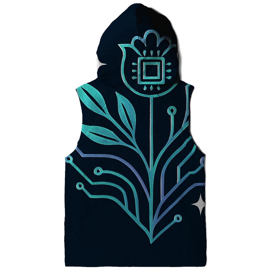 Aurora Circuit Botanical Emblem hoodie trends