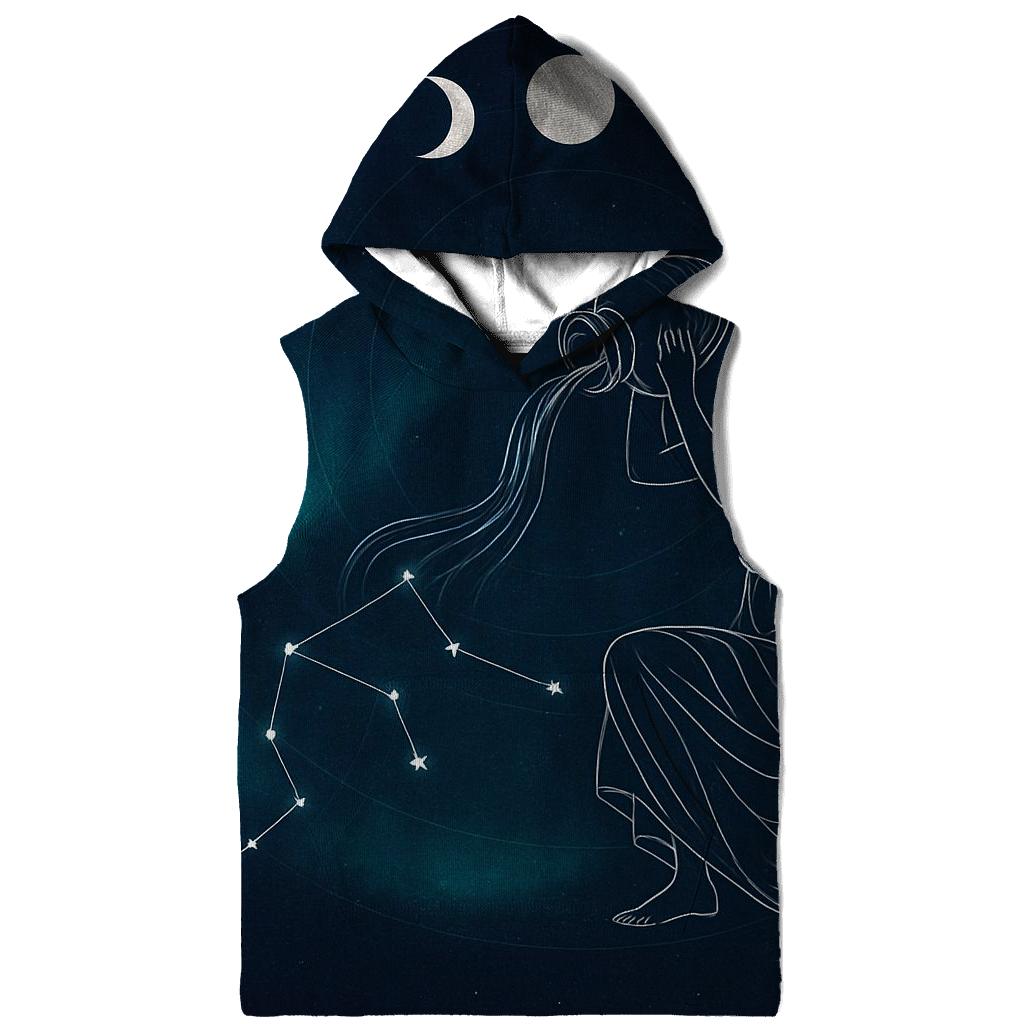 Aquarius Water Bearer Lunar Decan Tapestry custom hoodies