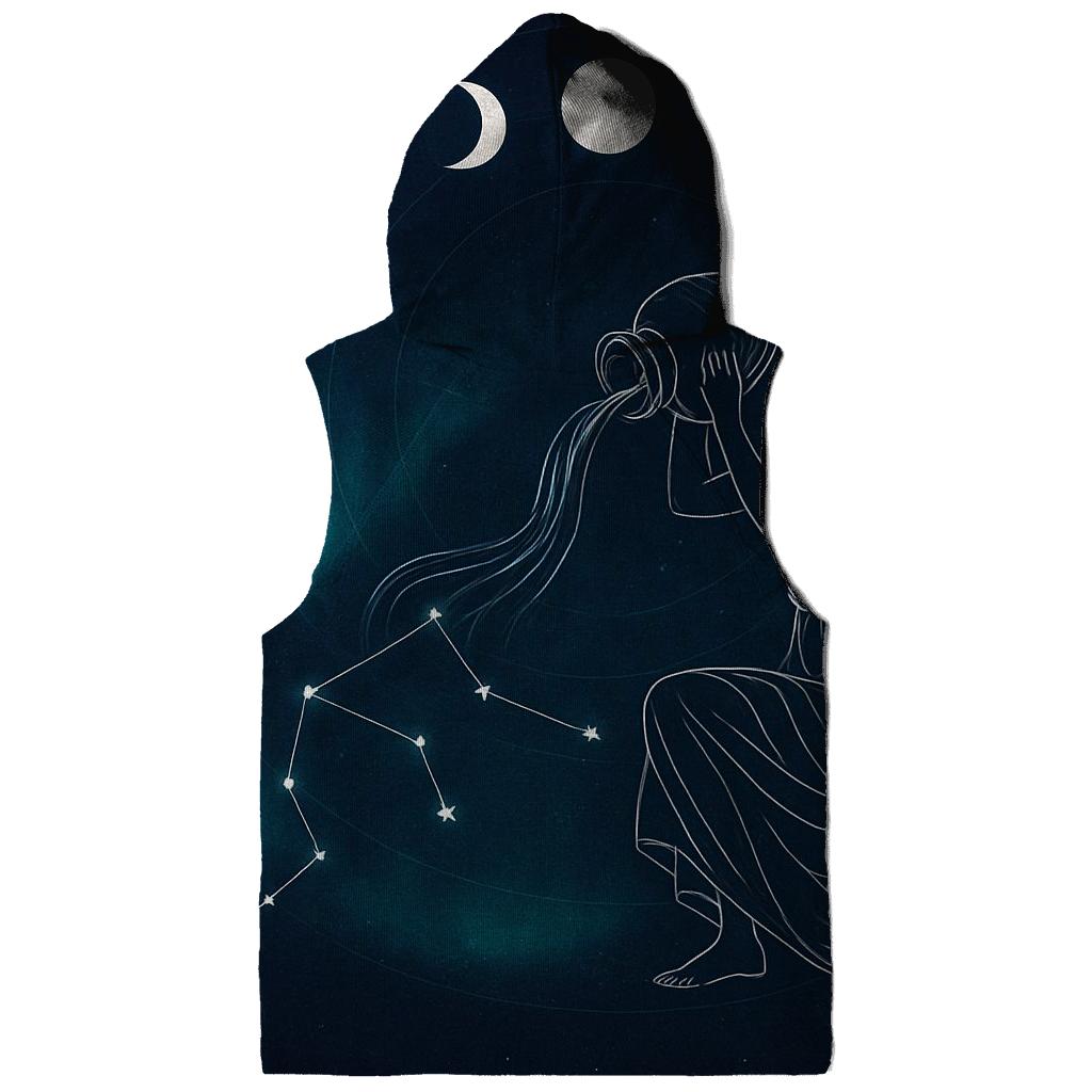 Aquarius Water Bearer Lunar Decan Tapestry custom hoodies