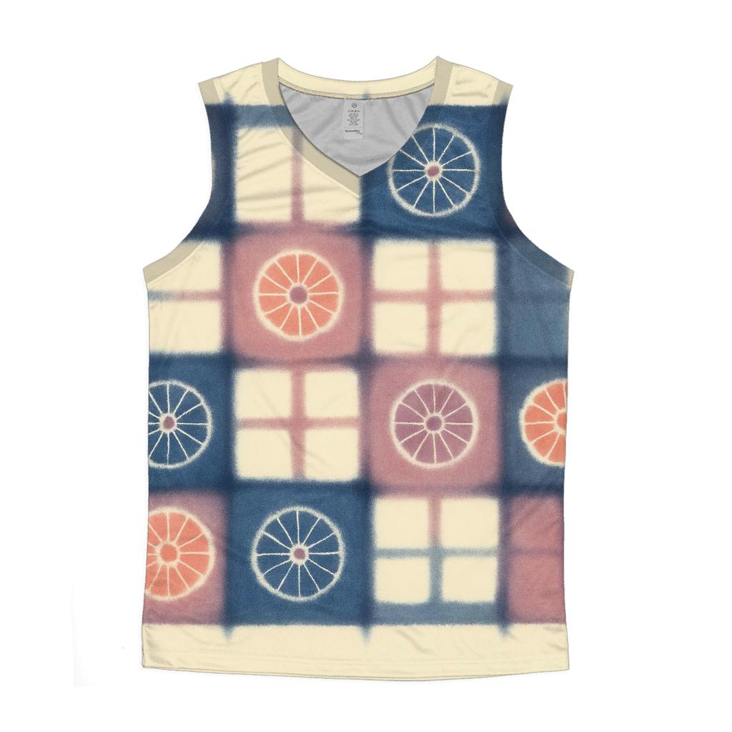Itajime Eclipse Grid With Kumo Rosettes casual summer tank tops