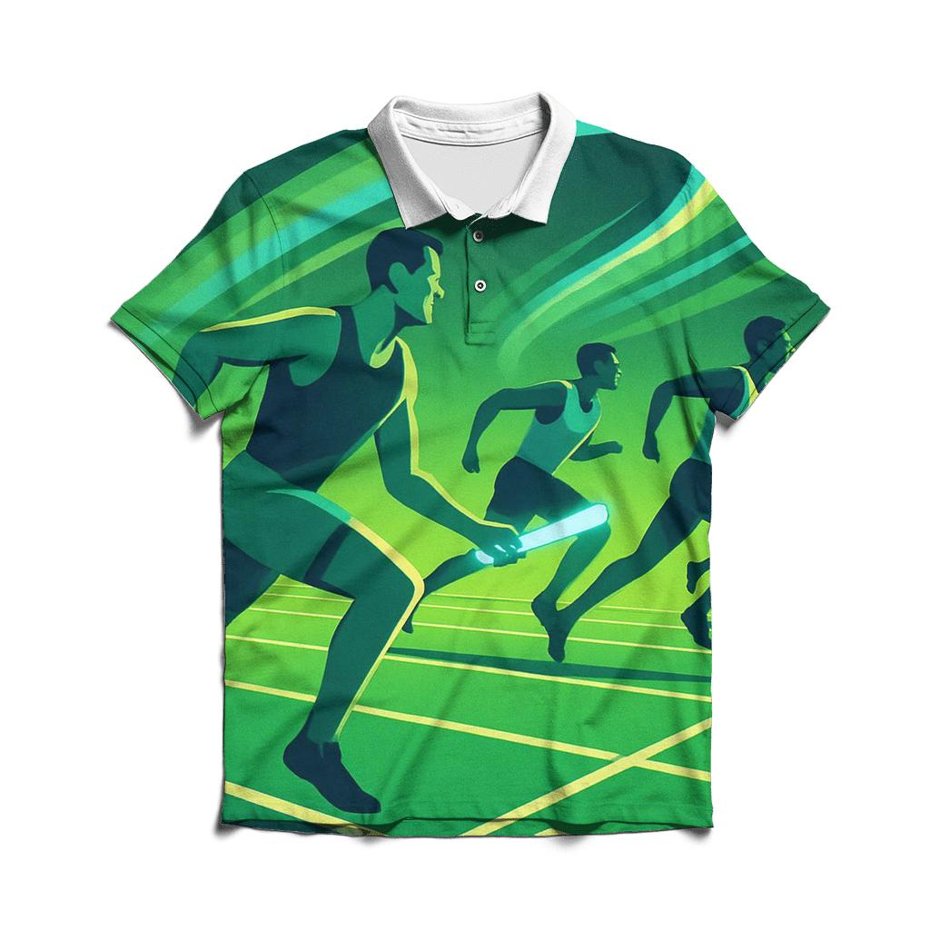 Aurora Sprint Relay premium cotton polo shirts