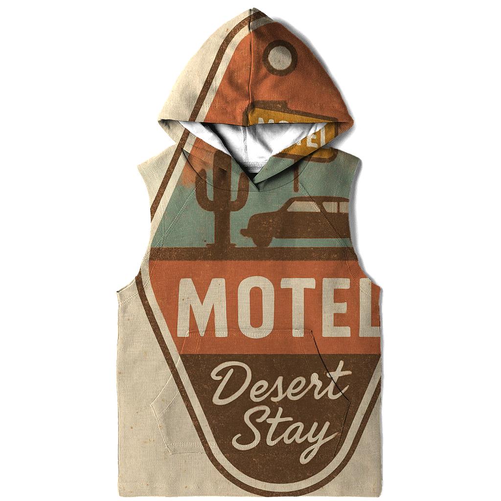 Retro Desert Motel Keychain Badge Design hoodie designs
