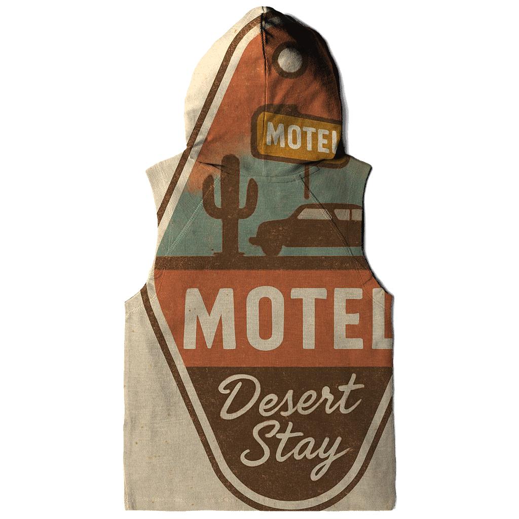 Retro Desert Motel Keychain Badge Design hoodie designs