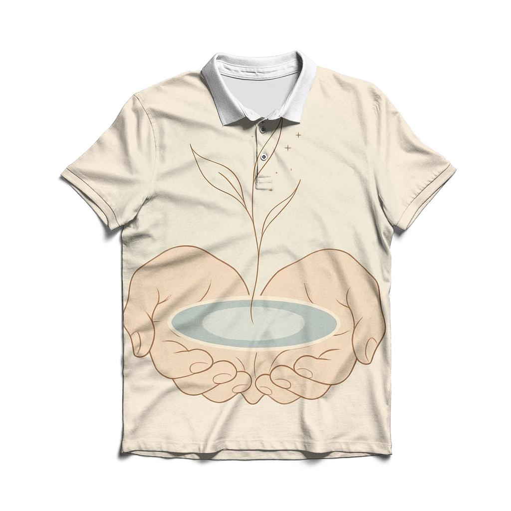 Open Hands Spring Of Calm premium cotton polo shirts