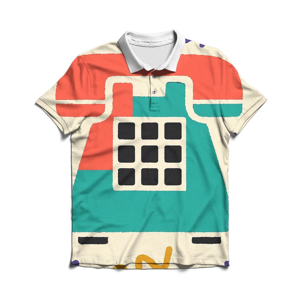 Analog Hotline Flyer Collage designer slim fit polos