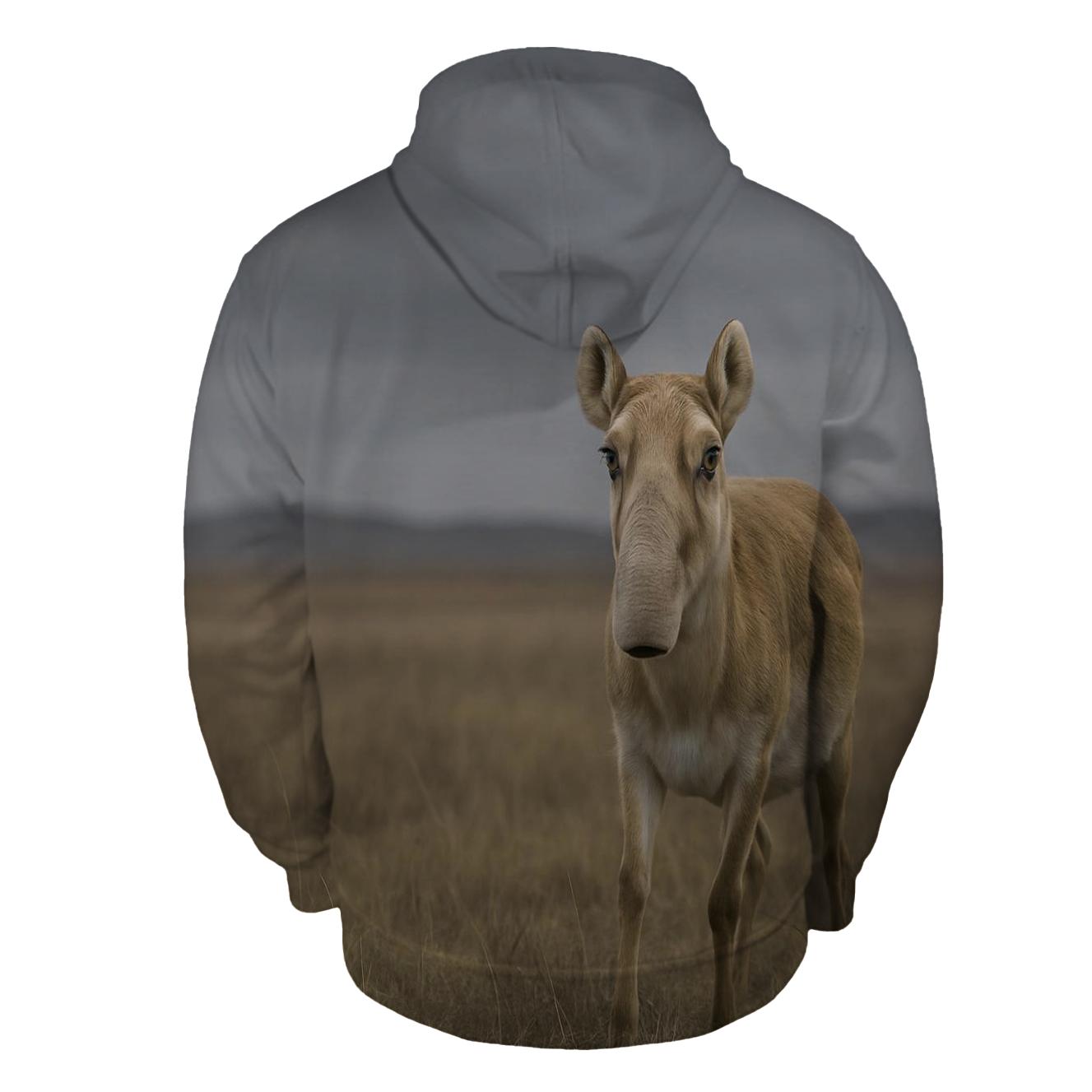 Steppe Sentinel Saiga zip-up hoodies