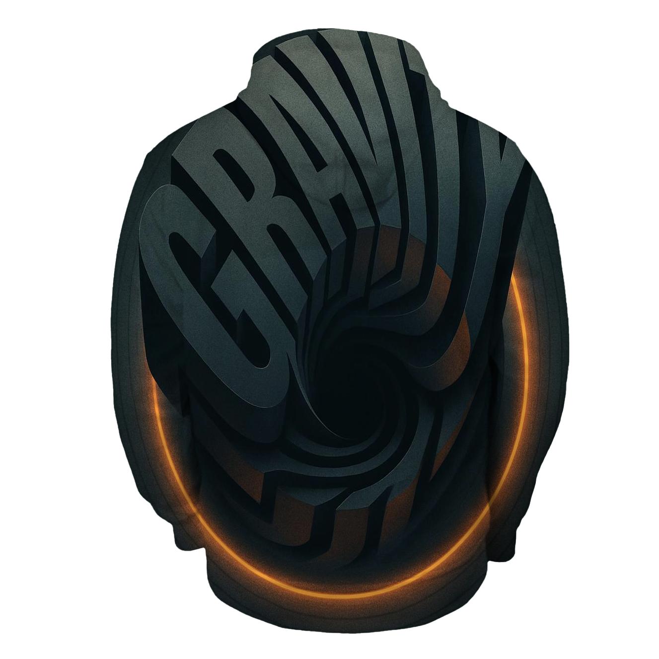 Gravity Well Typography Mirage lightweight hoodies