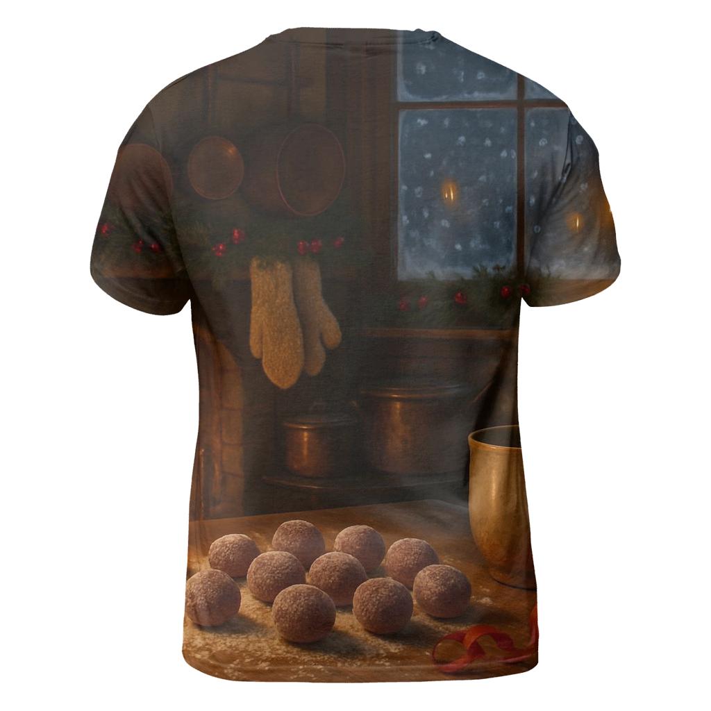 Candlelit Sugarplum Kitchen On Christmas Eve creative print fashion shirts
