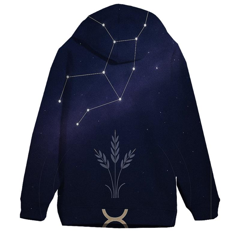 Virgo Harvest Star Chart With Mercury Sigil heavyweight hoodies