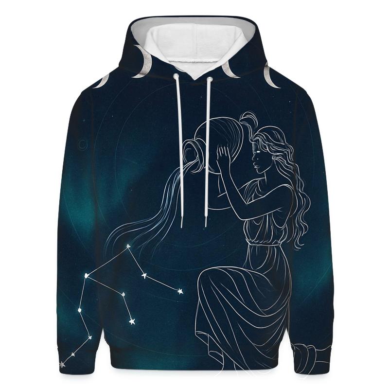 Aquarius Water Bearer Lunar Decan Tapestry hoodie designs