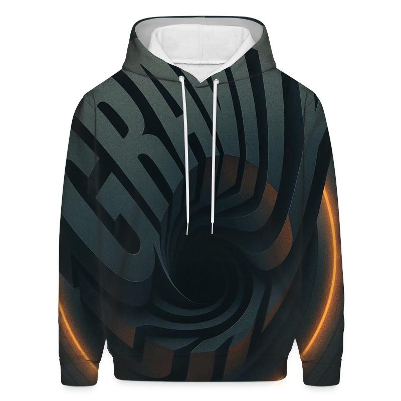 Gravity Well Typography Mirage embroidered hoodies