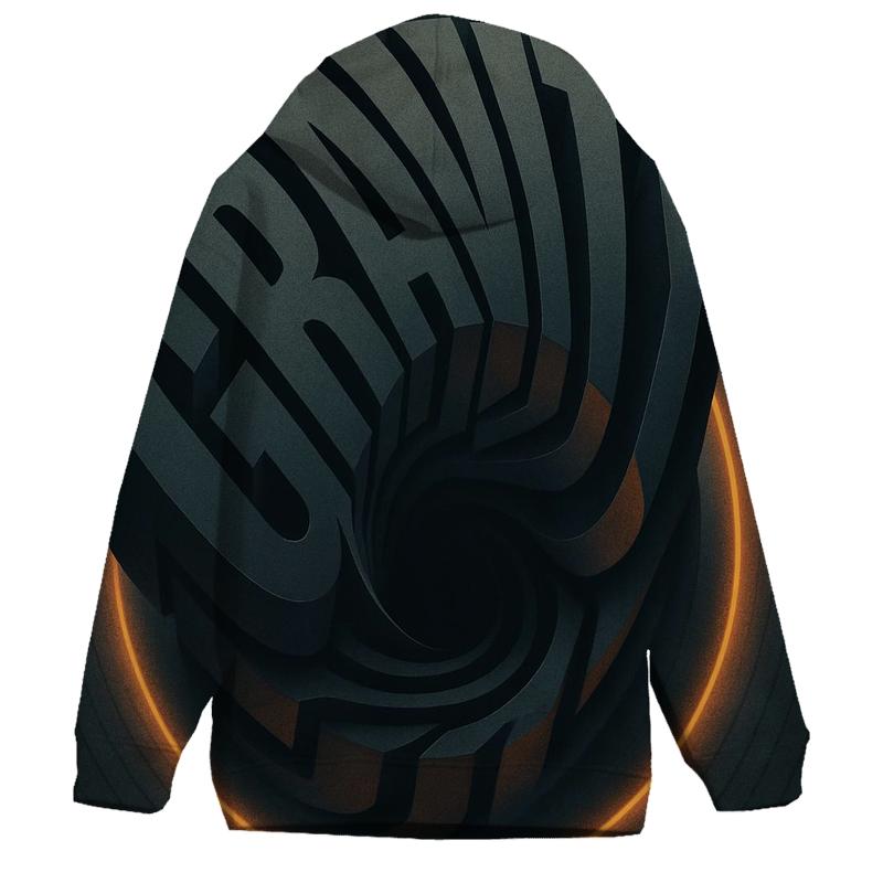 Gravity Well Typography Mirage embroidered hoodies