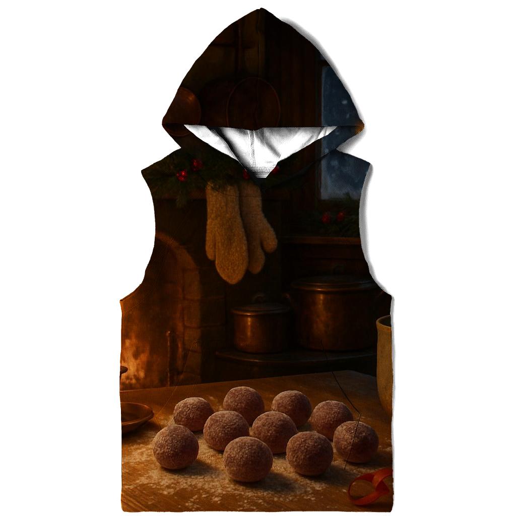 Candlelit Sugarplum Kitchen On Christmas Eve printed hoodies