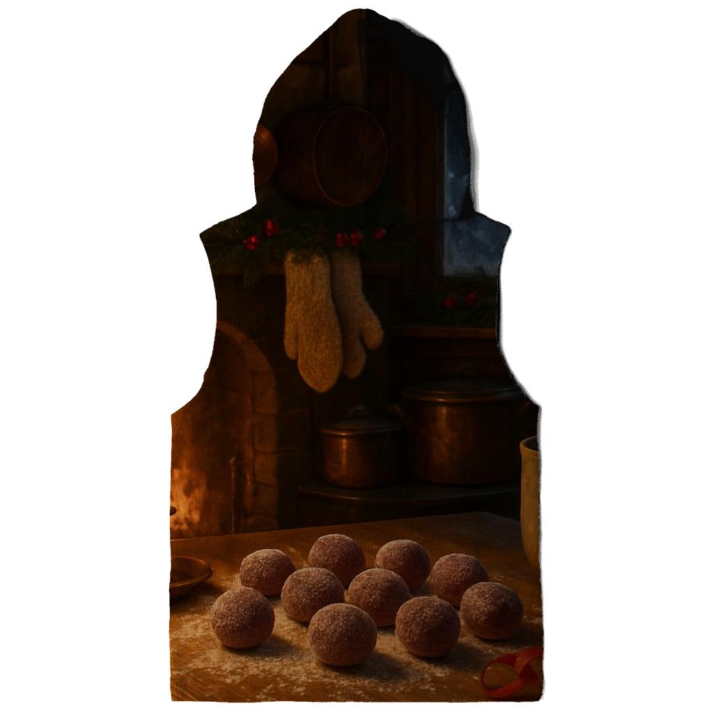 Candlelit Sugarplum Kitchen On Christmas Eve printed hoodies