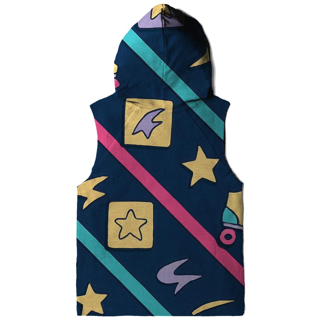 Neon Roller Rink Floor graphic hoodies