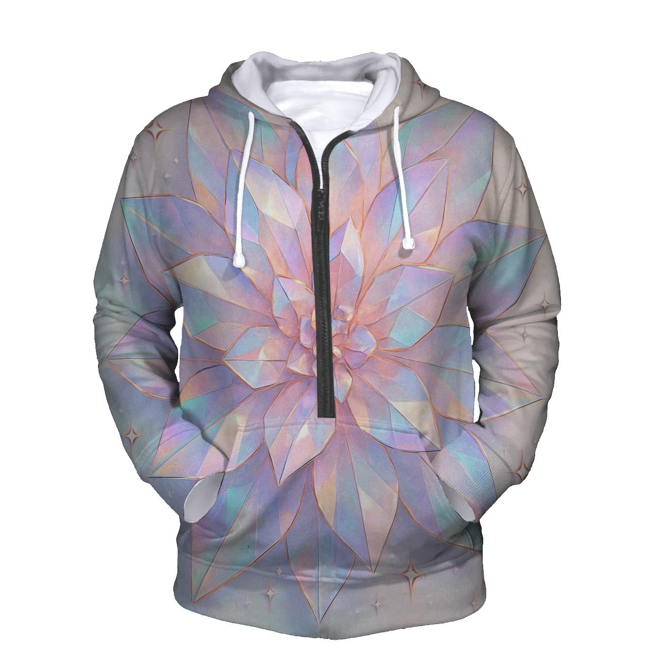 Holo Prism Petals graphic hoodies