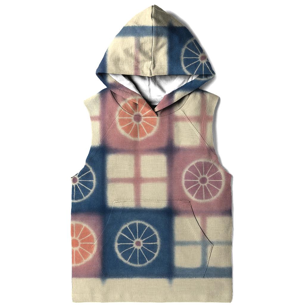 Itajime Eclipse Grid With Kumo Rosettes embroidered hoodies