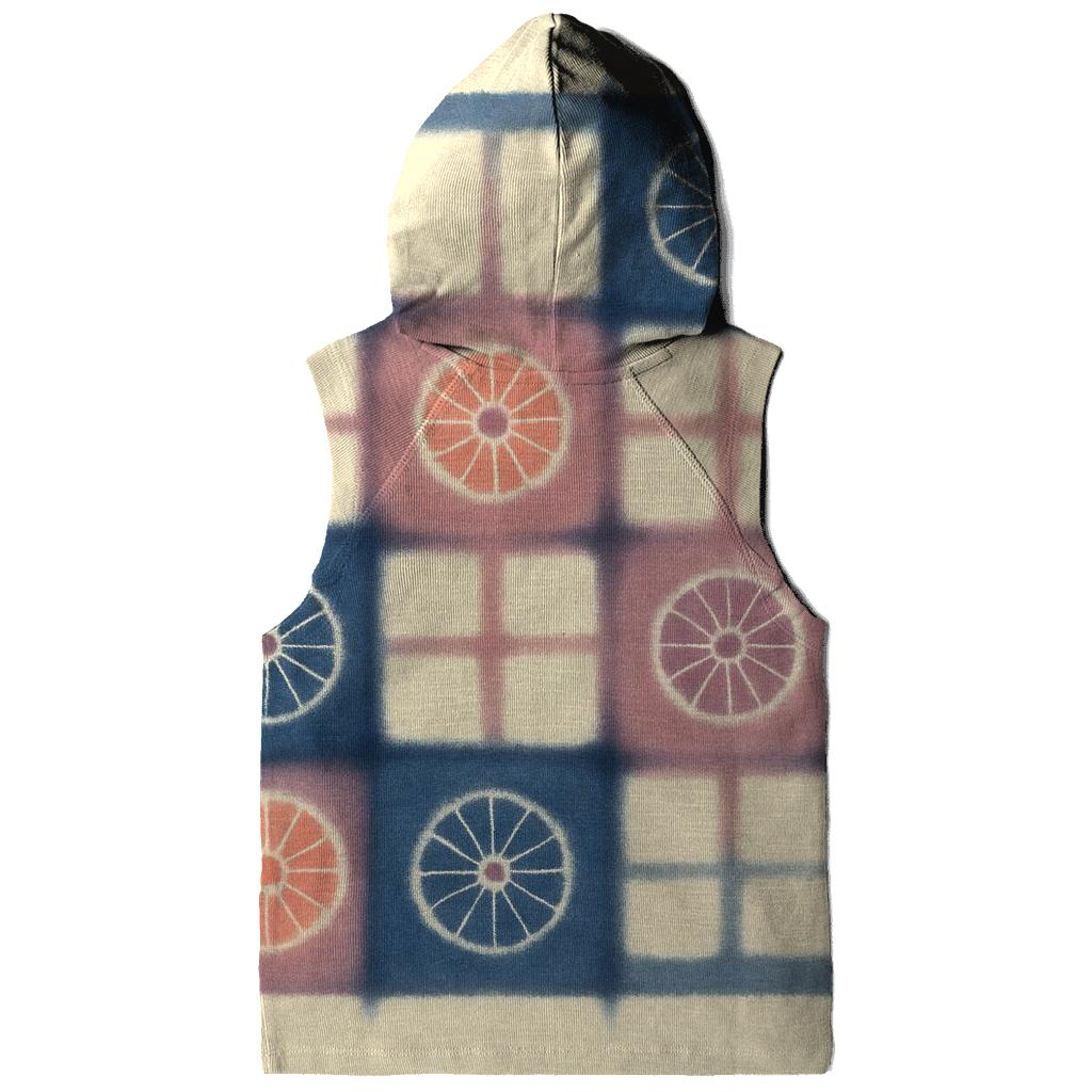 Itajime Eclipse Grid With Kumo Rosettes embroidered hoodies