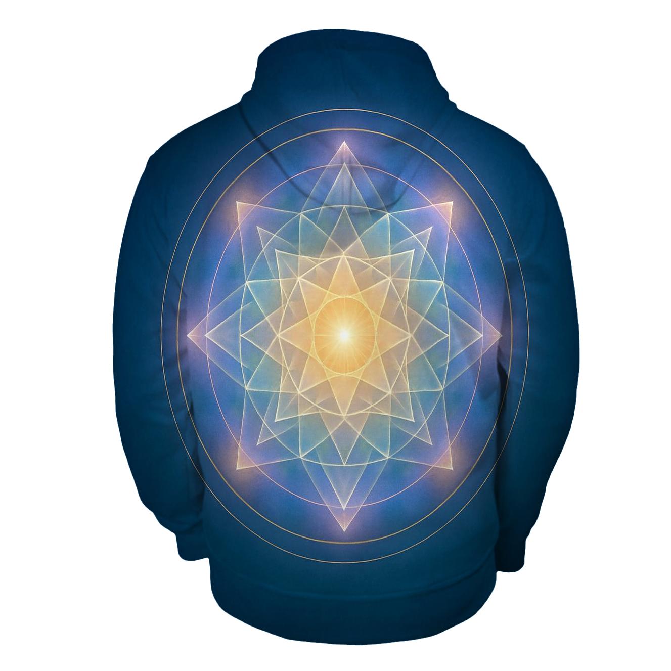 Aurora Prism Mandala printed hoodies