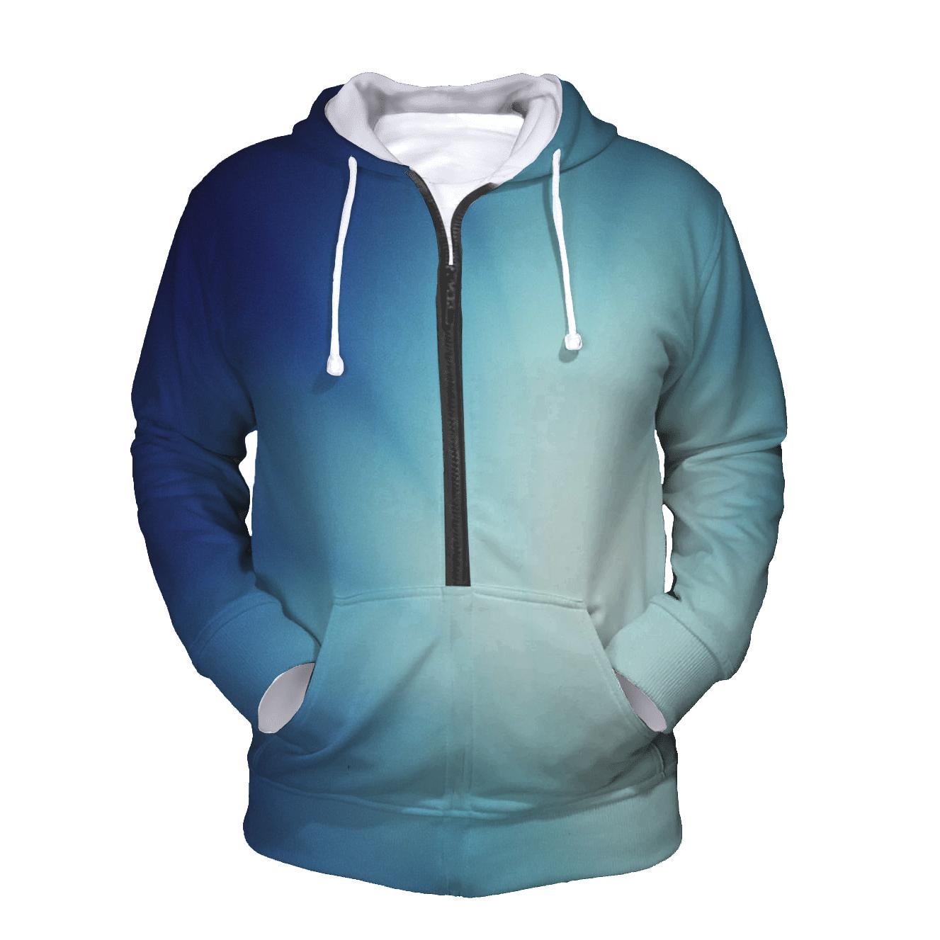 Polar Ice Bloom Gradient premium hoodies