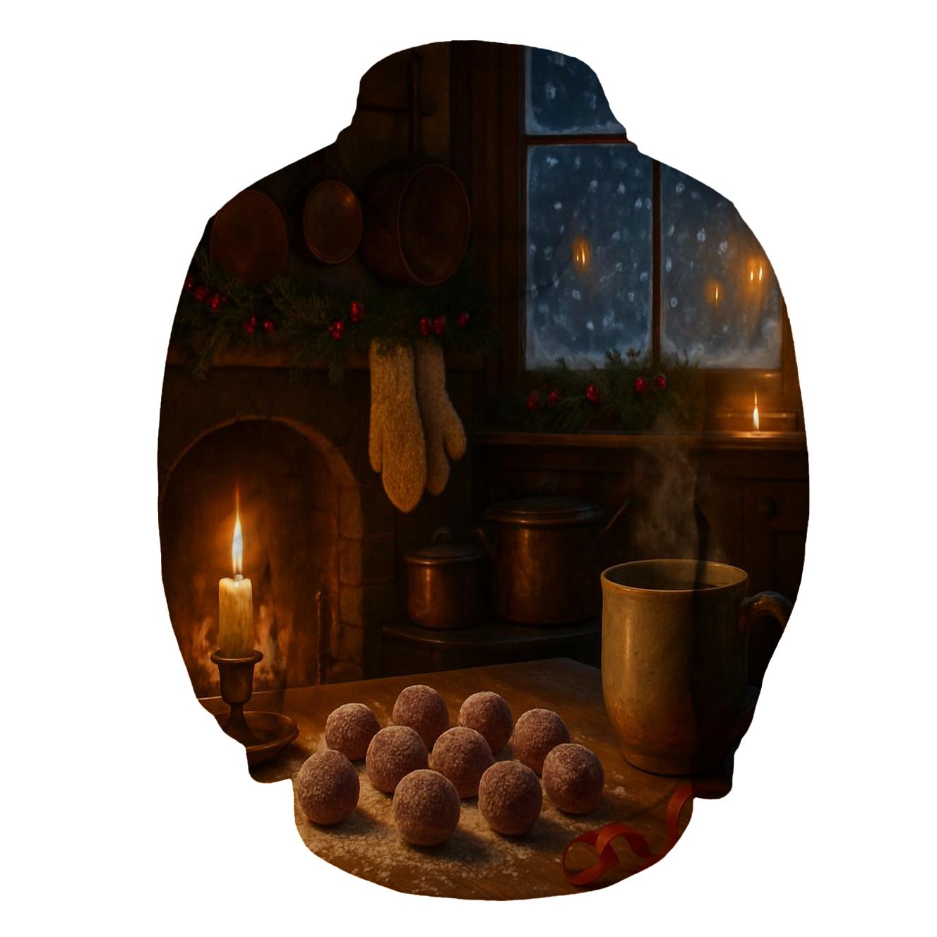 Candlelit Sugarplum Kitchen On Christmas Eve hoodies fashion