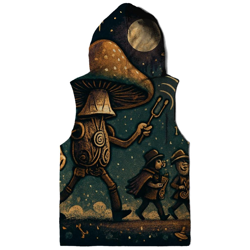 Clockwork Mushroom Parade pullover hoodies