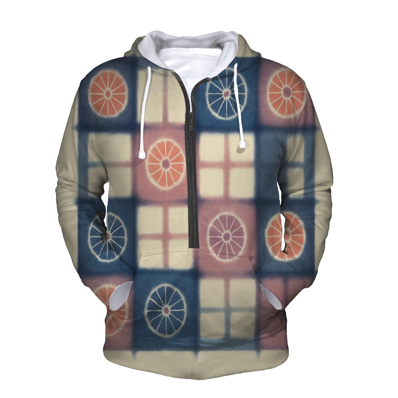 Itajime Eclipse Grid With Kumo Rosettes pullover hoodies