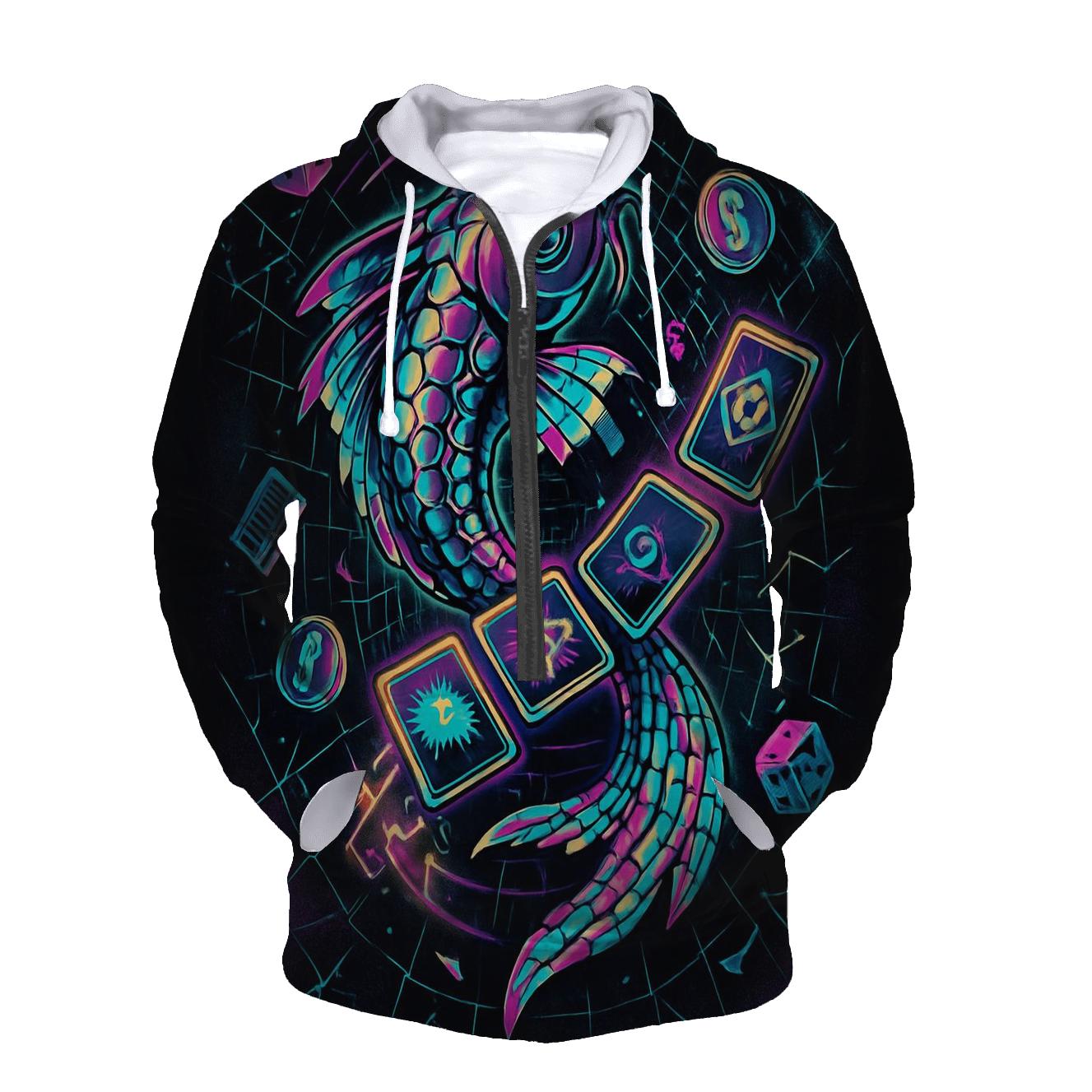 Arcade Oracle Koi zip-up hoodies