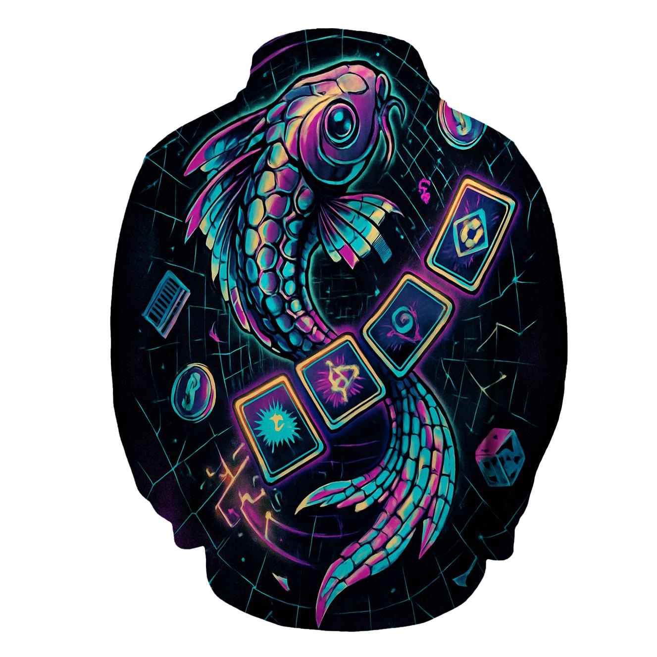 Arcade Oracle Koi zip-up hoodies