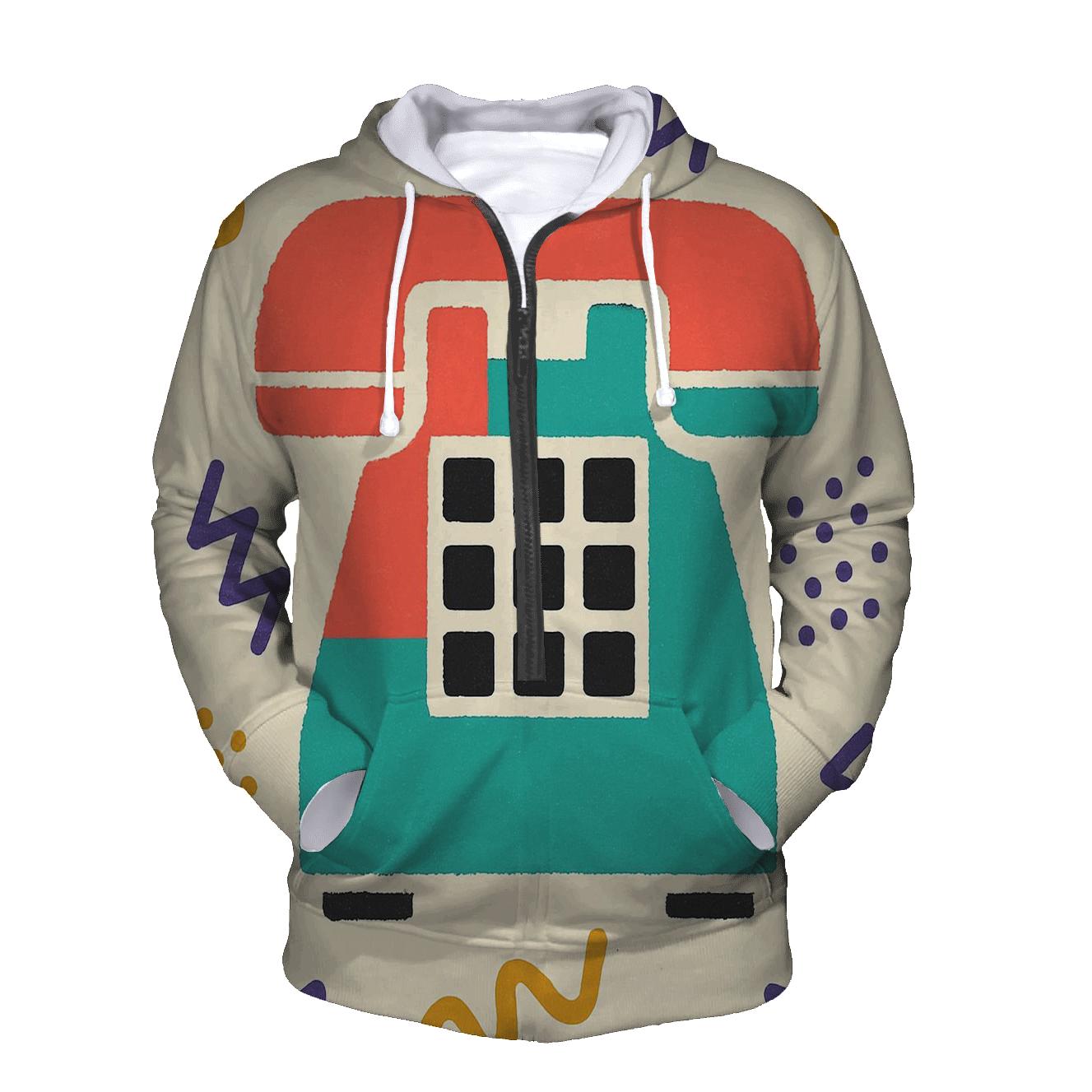 Analog Hotline Flyer Collage custom hoodies