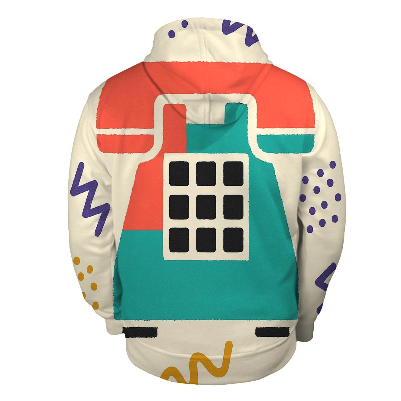 Analog Hotline Flyer Collage custom hoodies