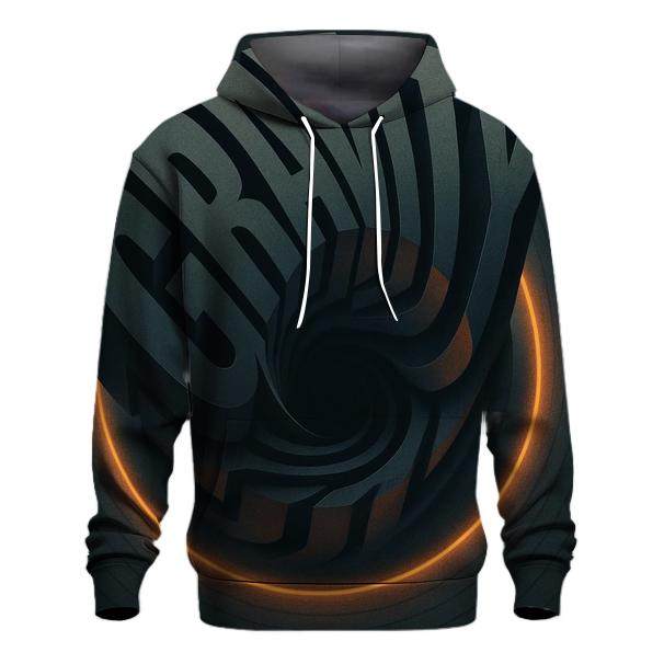 Gravity Well Typography Mirage lightweight hoodies