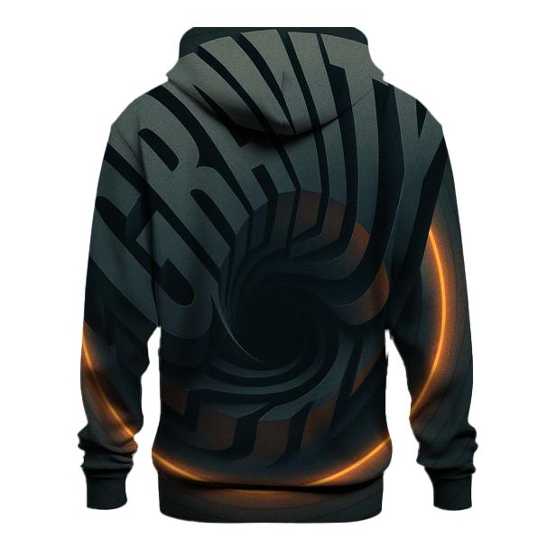 Gravity Well Typography Mirage lightweight hoodies