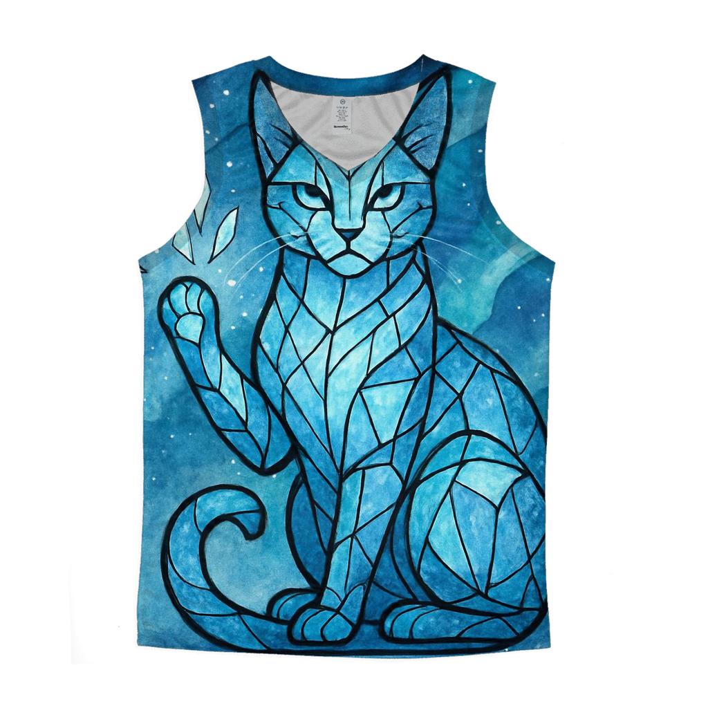 Aurora Glass Guardian Cat casual summer tank tops