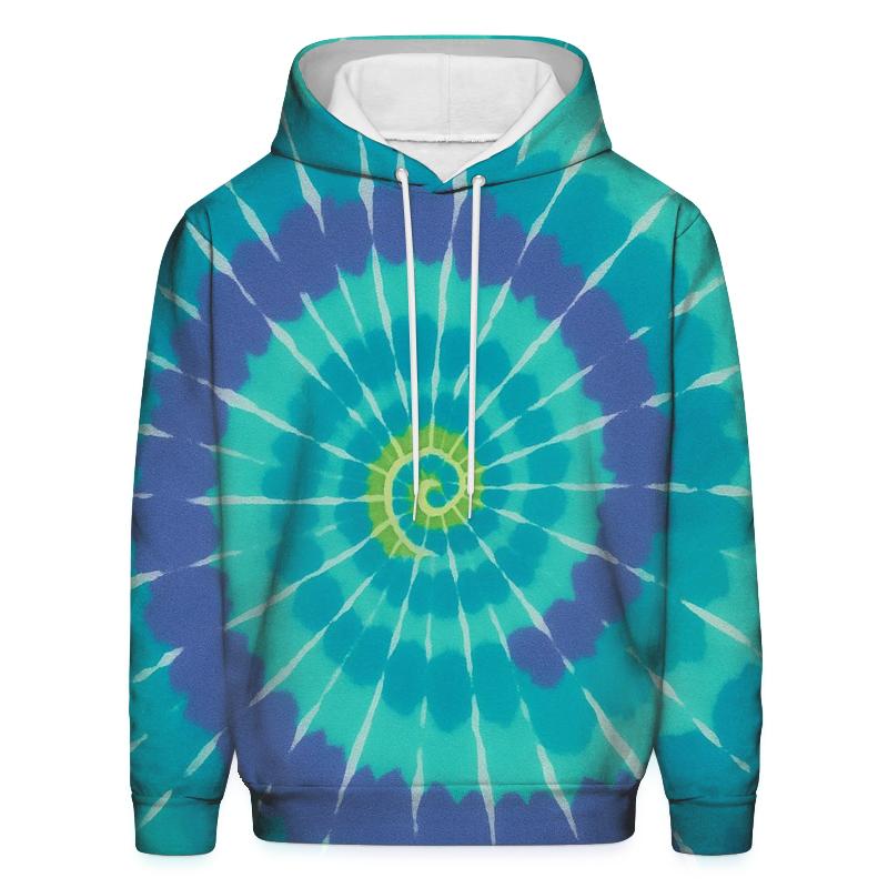 Aurora Spiral Overdye Whorl lightweight hoodies