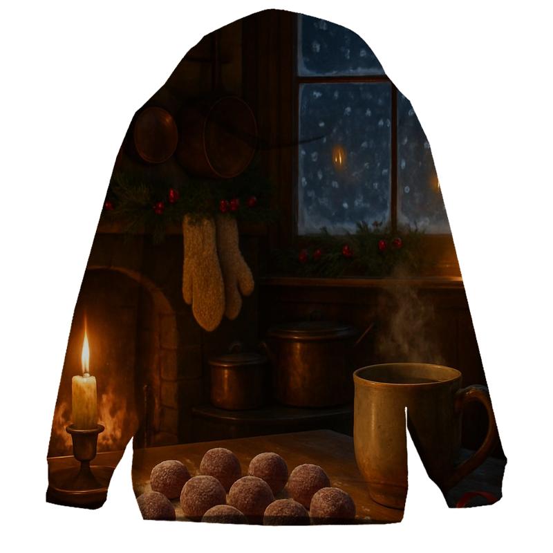 Candlelit Sugarplum Kitchen On Christmas Eve hoodies fashion