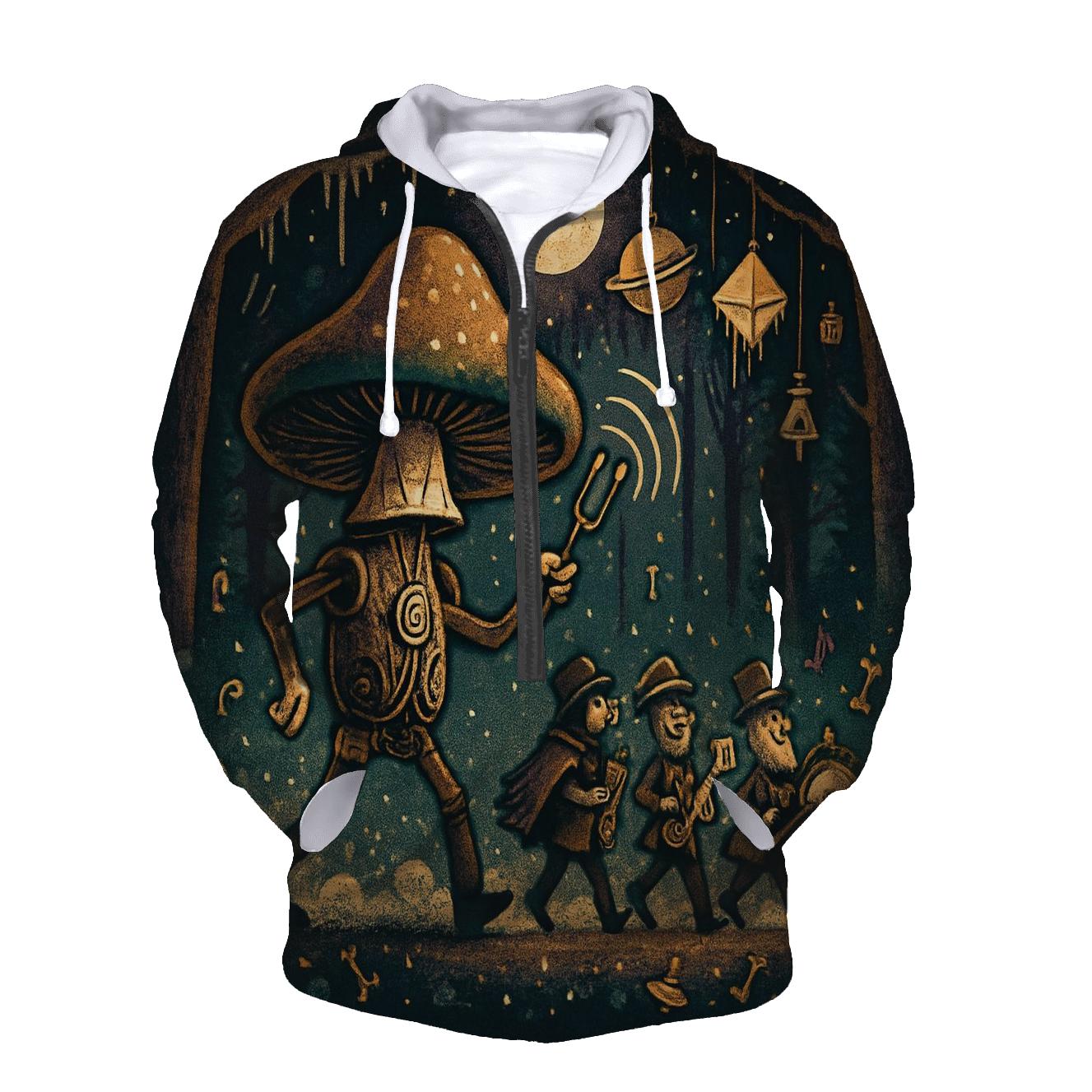 Clockwork Mushroom Parade hoodie designs