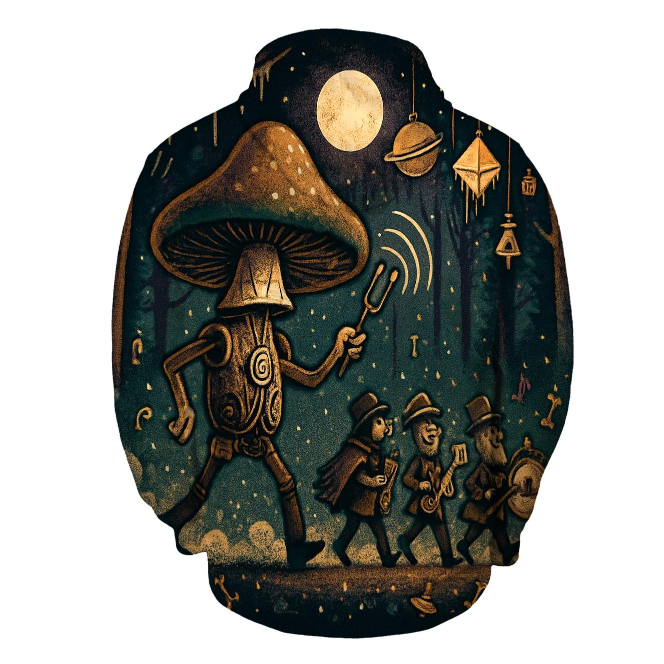 Clockwork Mushroom Parade hoodie designs